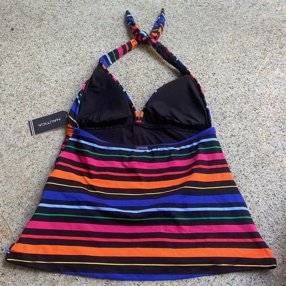 size small nautica striped tankini top - Picture 4 of 5